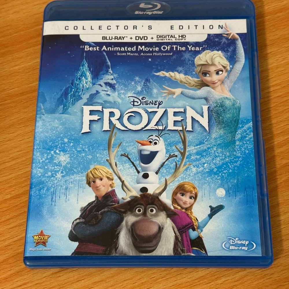 Disney Collectors Edition Frozen Blu-ray / DVD with Elsa and Olaf - Blue Cover